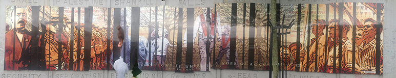 Belfast peace wall mural